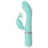 Pillow Talk Kinky - Vibrador recarregável com 2 motores para ponto G (turquesa)