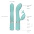 Pillow Talk Kinky - Vibrador recarregável com 2 motores para ponto G (turquesa)