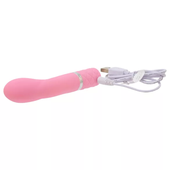 Pillow Talk Racy - vibrador de ponto G estreito recarregável (rosa)