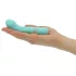 Pillow Talk Racy - vibrador ponto G recarregável fino - silicone azul turquesa