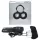 HOT Octopuss JETT - vibrador peniano duplo motor - silicone preto