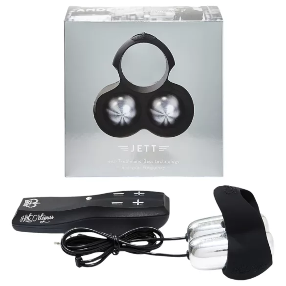 HOT Octopuss JETT - vibrador peniano duplo motor - silicone preto
