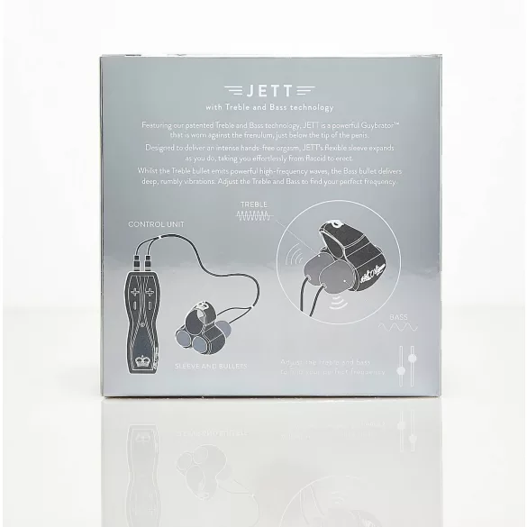 HOT Octopuss JETT - vibrador peniano duplo motor - silicone preto