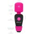 Mini Vibrador PalmPower Pocket - rosa e preto