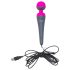 PalmPower Wand - vibrador massageador com powerbank (rosa-cinza)