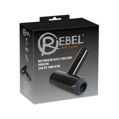   Rebel - masturbador vibratório com movimento ascendente (preto)