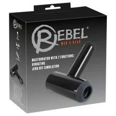   Rebel - masturbador vibratório com movimento ascendente (preto)