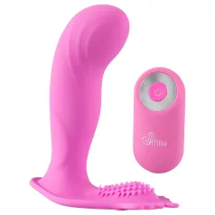   SMILE G-Spot Panty - vibrador recarregável com controlo remoto por rádio, utilizável com cueca (rosa)