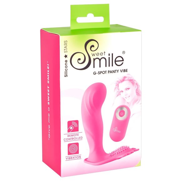 Calcinha Smile G-Spot - vibrador recarregável com controle remoto (rosa)