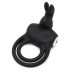 Happyrabbit Cock - anel peniano e testicular à prova d'água, recarregável (preto)
