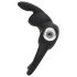Happyrabbit Cock - anel peniano e testicular à prova d'água, recarregável (preto)