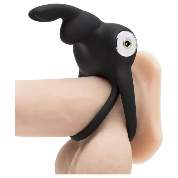 Happyrabbit - anel peniano e escrotal recarregável à prova d’água - preto