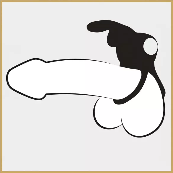 Happyrabbit - anel peniano e escrotal recarregável à prova d’água - preto