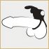 Happyrabbit Cock - anel peniano e testicular à prova d'água, recarregável (preto)