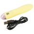 Cuties Mini Yellow - vibrador de silicone recarregável (amarelo)