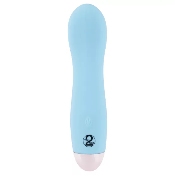 Cuties Mini Blue - vibrador ponto G recarregável - silicone turquesa