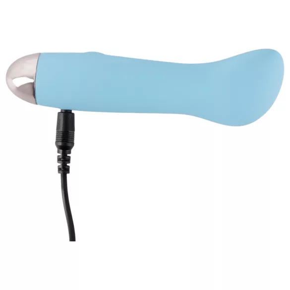Cuties Mini Blue - vibrador ponto G recarregável - silicone turquesa