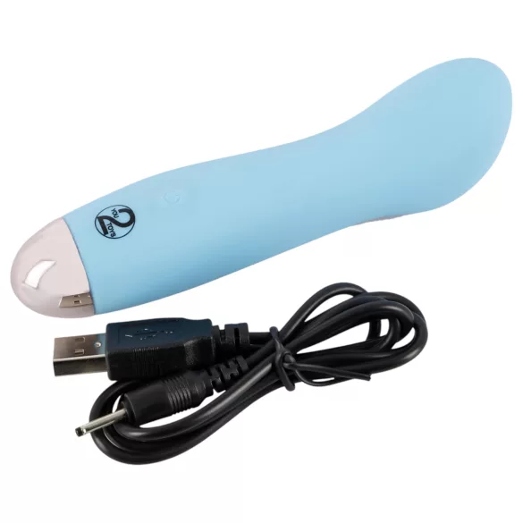 Cuties Mini Blue - vibrador ponto G recarregável - silicone turquesa