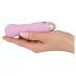 Cuties Mini Rose - vibrador recarregável ondulado - silicone rosa