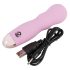 Vibrador Mini Rosa Cuties - recarregável, ondulado (rosa)