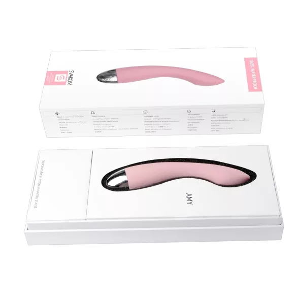 Svakom Amy - vibrador ponto G recarregável - silicone rosa