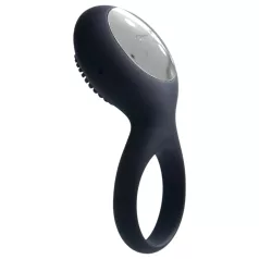   Svakom Tyler - anel peniano vibratório recarregável à prova d'água - preto