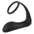 Black Velvets - vibrador anal com anel peniano - silicone preto