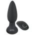Black Velvet - Vibrador Anal com Pérolas Rotativas (Preto)