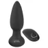 Black Velvets - vibrador anal rotativo com esferas - silicone preto