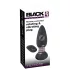 Black Velvets - vibrador anal rotativo com esferas - silicone preto