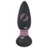 Black Velvet - Vibrador Anal com Pérolas Rotativas (Preto)