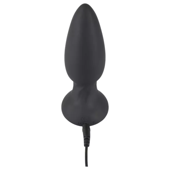 Black Velvets - vibrador anal rotativo com esferas - silicone preto