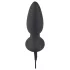 Black Velvets - vibrador anal rotativo com esferas - silicone preto