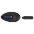Black Velvet - Vibrador Anal com Pérolas Rotativas (Preto)