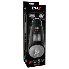 PDX Ultimate Milker - sugador e vibrador masturbador (preto)