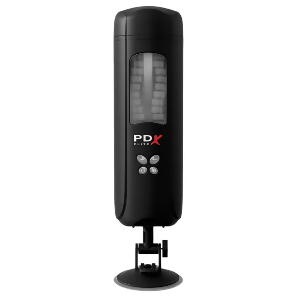 PDX Ultimate Milker - masturbador masculino com sucção e vibração - preto