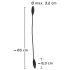 Escolha do Casal - vibrador duplo recarregável (preto)