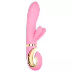   G-Vibe GRabbit - vibrador ponto G recarregável 3 motores silicone rosa