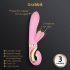 G-Vibe GRabbit - recarregável, 3 motores para o ponto G (rosa)