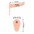 You2Toys - Strap-On - Vibrador Recarregável e Ajustável (Bege)