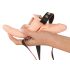 You2Toys - Strap-On - Vibrador Duplo de Encaixe (Cor Natural)