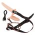 You2Toys - Strap-On - Vibrador Duplo de Encaixe (Cor Natural)