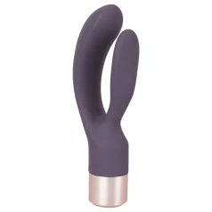   You2Toys - vibrador com estimulador clitoriano recarregável - lilás