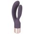 You2Toys Elegant Double - vibrador recarregável com braço para clitóris (roxo)