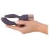 You2Toys Elegant Double - vibrador recarregável com braço para clitóris (roxo)