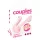 Couples Choice - vibrador de casal com 2 motores (rosa)