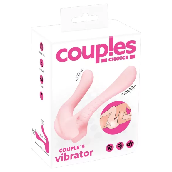 Couples Choice - vibrador de casal com 2 motores (rosa)