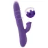 Smile Pearl - vibrador com pérolas e movimento de empurrar - silicone roxo