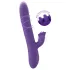 Smile Pearl - vibrador com pérolas e movimento de empurrar - silicone roxo