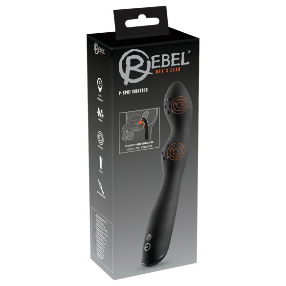 Rebel P-Spot - Vibrador Próstata 2 Motores (preto)